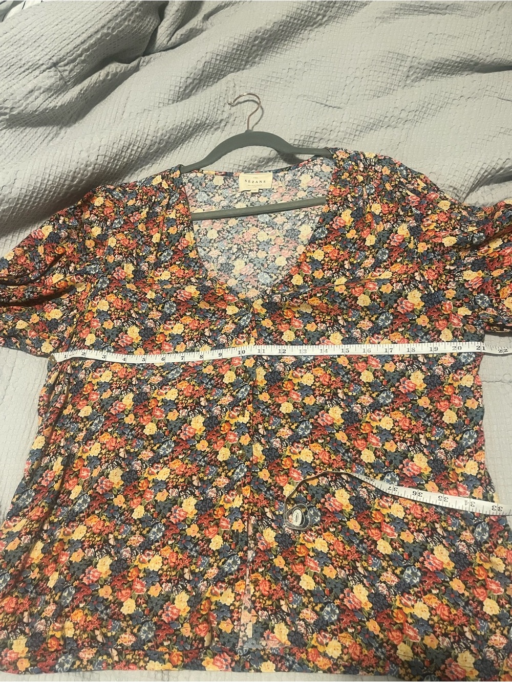 Sézane Paula Blouse in Sunflower Print - Picture 7 of 8
